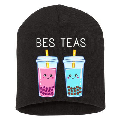 Bubble Tea Boba Tapioca Pearls Milk Drink Kawaii Friend Short Acrylic Beanie