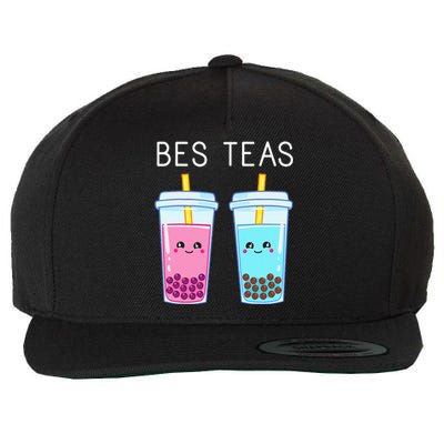 Bubble Tea Boba Tapioca Pearls Milk Drink Kawaii Friend Wool Snapback Cap