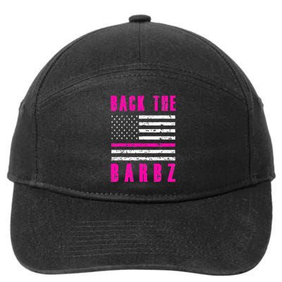 Back The Barbz Flag Love Barbs 4th Of July 7-Panel Snapback Hat