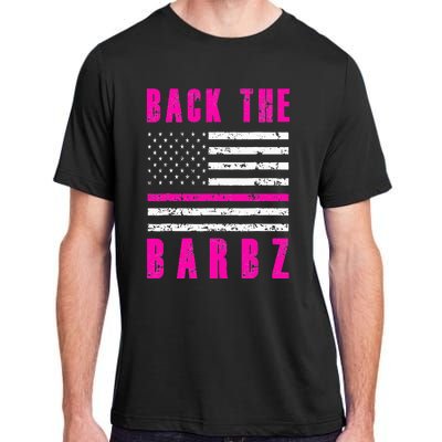 Back The Barbz Flag Love Barbs 4th Of July Adult ChromaSoft Performance T-Shirt