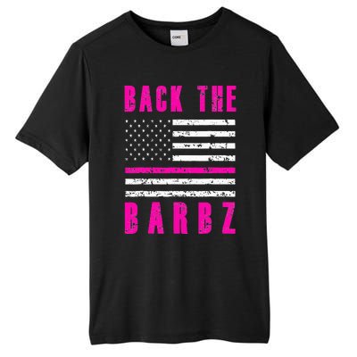 Back The Barbz Flag Love Barbs 4th Of July Tall Fusion ChromaSoft Performance T-Shirt