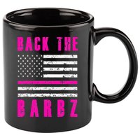 Back The Barbz Flag Love Barbs 4th Of July 11oz C Handle Ceramic Mug