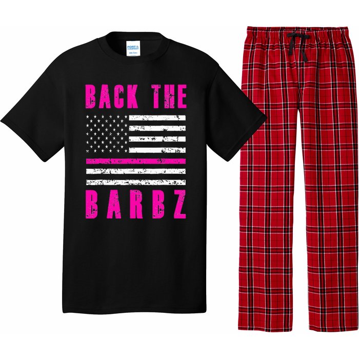 Back The Barbz Flag Love Barbs 4th Of July Pajama Set