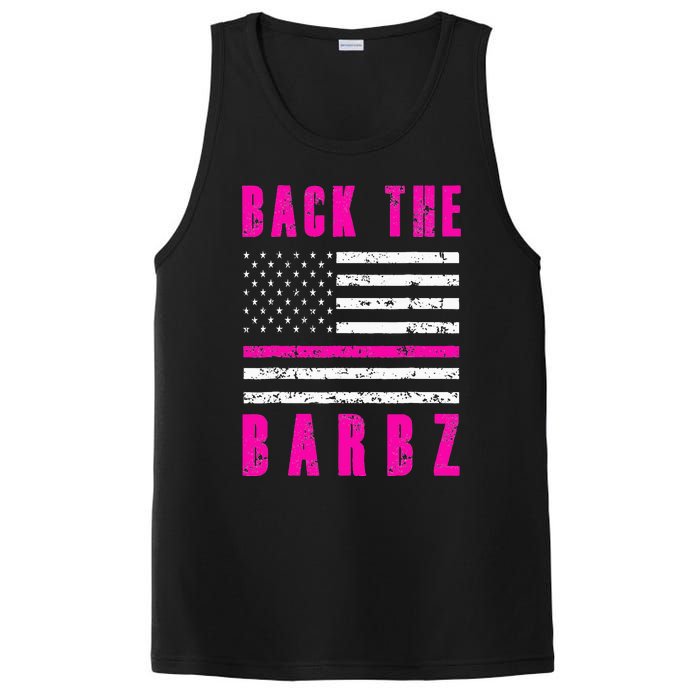 Back The Barbz Flag Love Barbs 4th Of July PosiCharge Competitor Tank