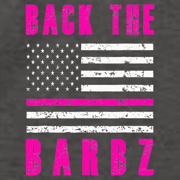 Back The Barbz Flag Love Barbs 4th Of July Vector Backpack