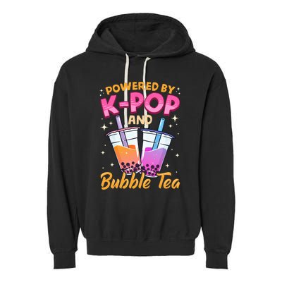 Bubble Tea Boba K POP Music Lover Korean Milk Anime Gift Garment-Dyed Fleece Hoodie