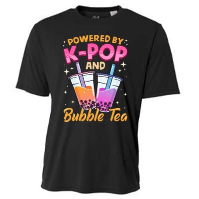 Bubble Tea Boba K POP Music Lover Korean Milk Anime Gift Cooling Performance Crew T-Shirt