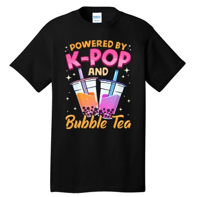 Bubble Tea Boba K POP Music Lover Korean Milk Anime Gift Tall T-Shirt