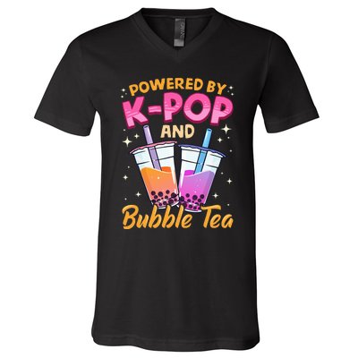 Bubble Tea Boba K POP Music Lover Korean Milk Anime Gift V-Neck T-Shirt