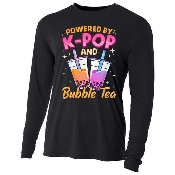 Bubble Tea Boba K POP Music Lover Korean Milk Anime Gift Cooling Performance Long Sleeve Crew