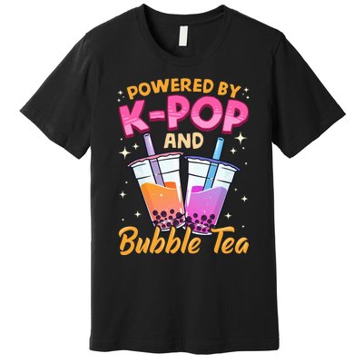 Bubble Tea Boba K POP Music Lover Korean Milk Anime Gift Premium T-Shirt