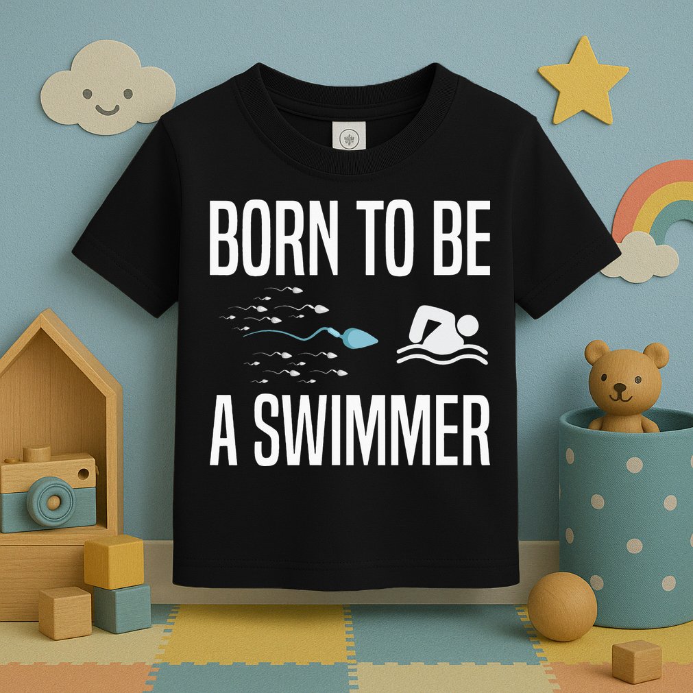 Born To Be A Swimmer Swimming Sport Swimmer Toddler T-Shirt