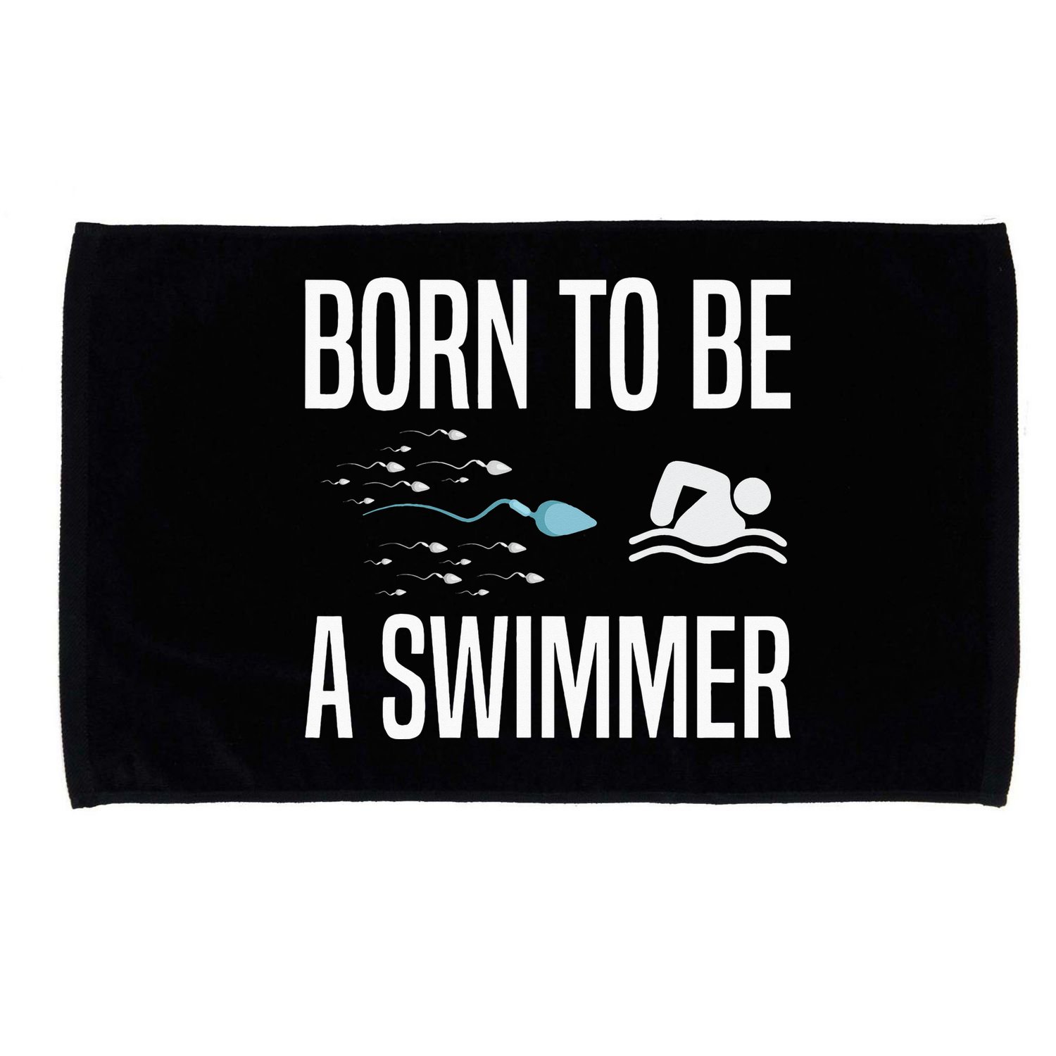 Born To Be A Swimmer Swimming Sport Swimmer Microfiber Hand Towel