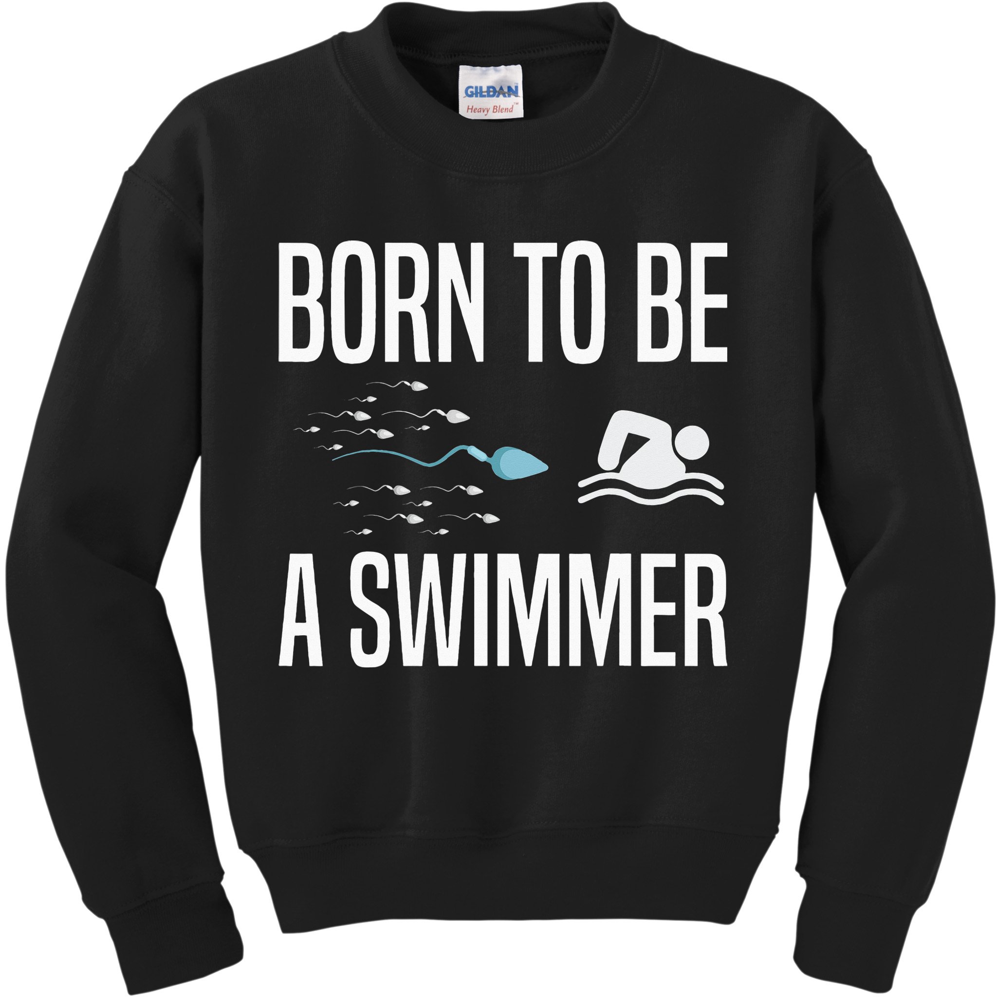 Born To Be A Swimmer Swimming Sport Swimmer Kids Sweatshirt