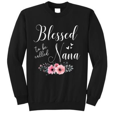 Blessed To Be Nana Women Grandma MotherS Day Christmas Sweatshirt