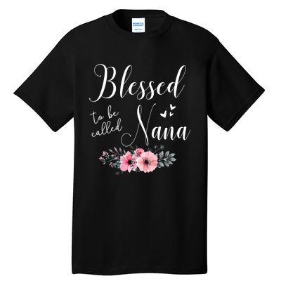 Blessed To Be Nana Women Grandma MotherS Day Christmas Tall T-Shirt