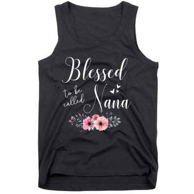 Blessed To Be Nana Women Grandma MotherS Day Christmas Tank Top