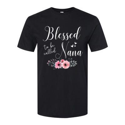 Blessed To Be Nana Women Grandma MotherS Day Christmas Softstyle CVC T-Shirt