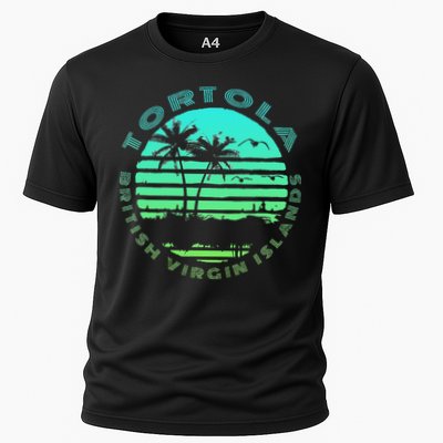 Bvi Tortola British Caribbean Island Souvenir Cooling Performance Crew T-Shirt