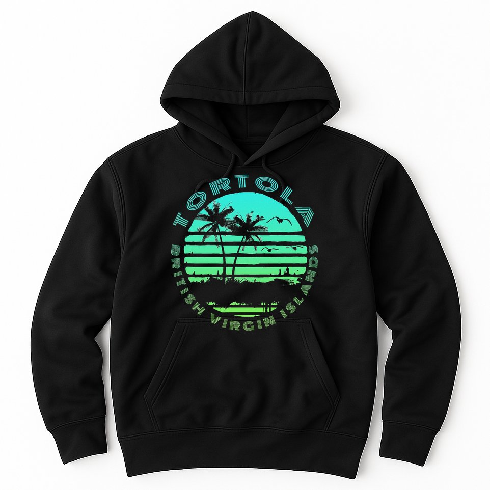 Bvi Tortola British Caribbean Island Souvenir Hoodie