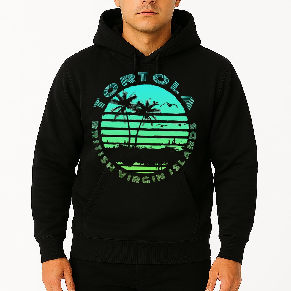 Bvi Tortola British Caribbean Island Souvenir Hoodie