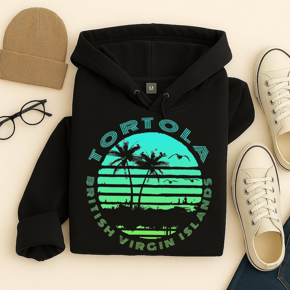 Bvi Tortola British Caribbean Island Souvenir Hoodie