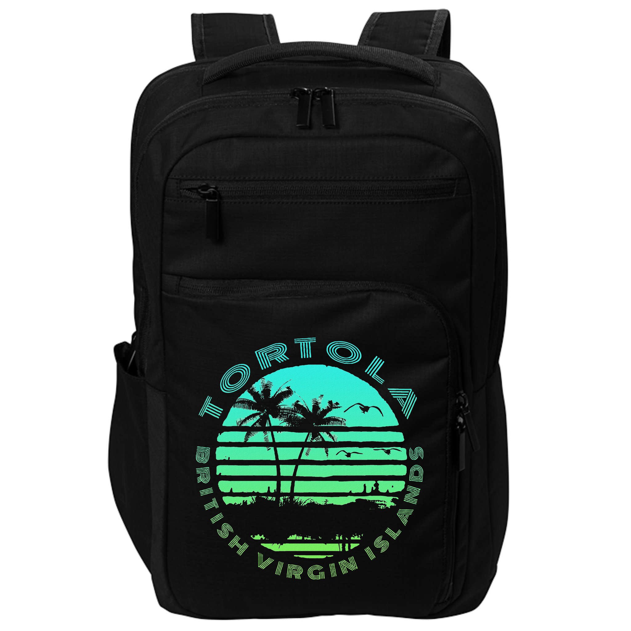 Bvi Tortola British Caribbean Island Souvenir Impact Tech Backpack