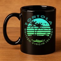 Bvi Tortola British Caribbean Island Souvenir 11oz C Handle Ceramic Mug