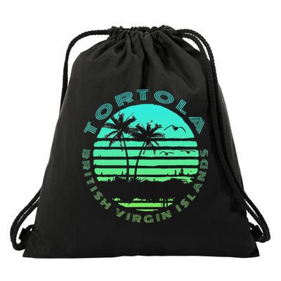Bvi Tortola British Caribbean Island Souvenir Drawstring Bag
