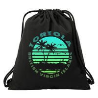 Bvi Tortola British Caribbean Island Souvenir Drawstring Bag