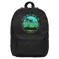 Bvi Tortola British Caribbean Island Souvenir 16 in Basic Backpack