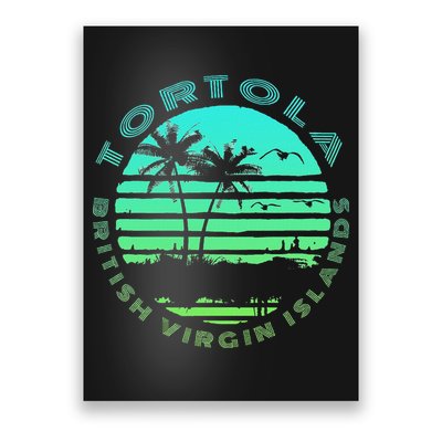 Bvi Tortola British Caribbean Island Souvenir Poster