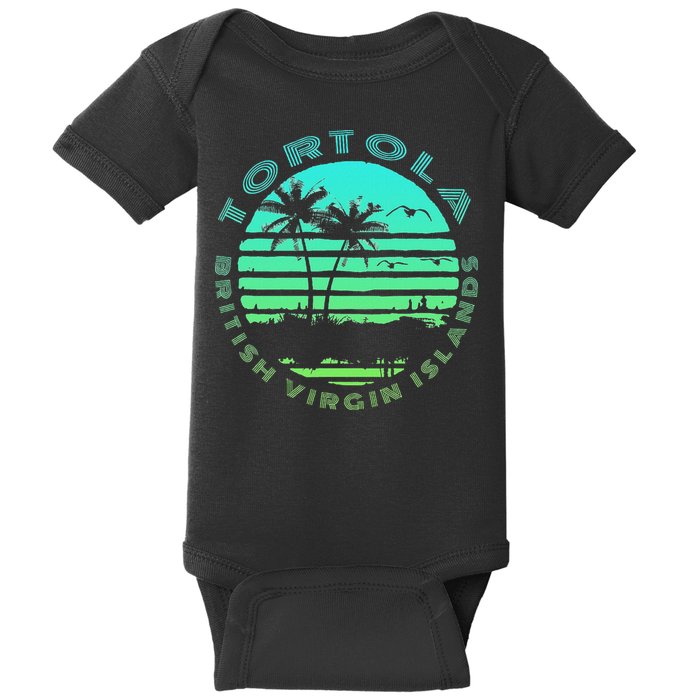 Bvi Tortola British Caribbean Island Souvenir Baby Bodysuit