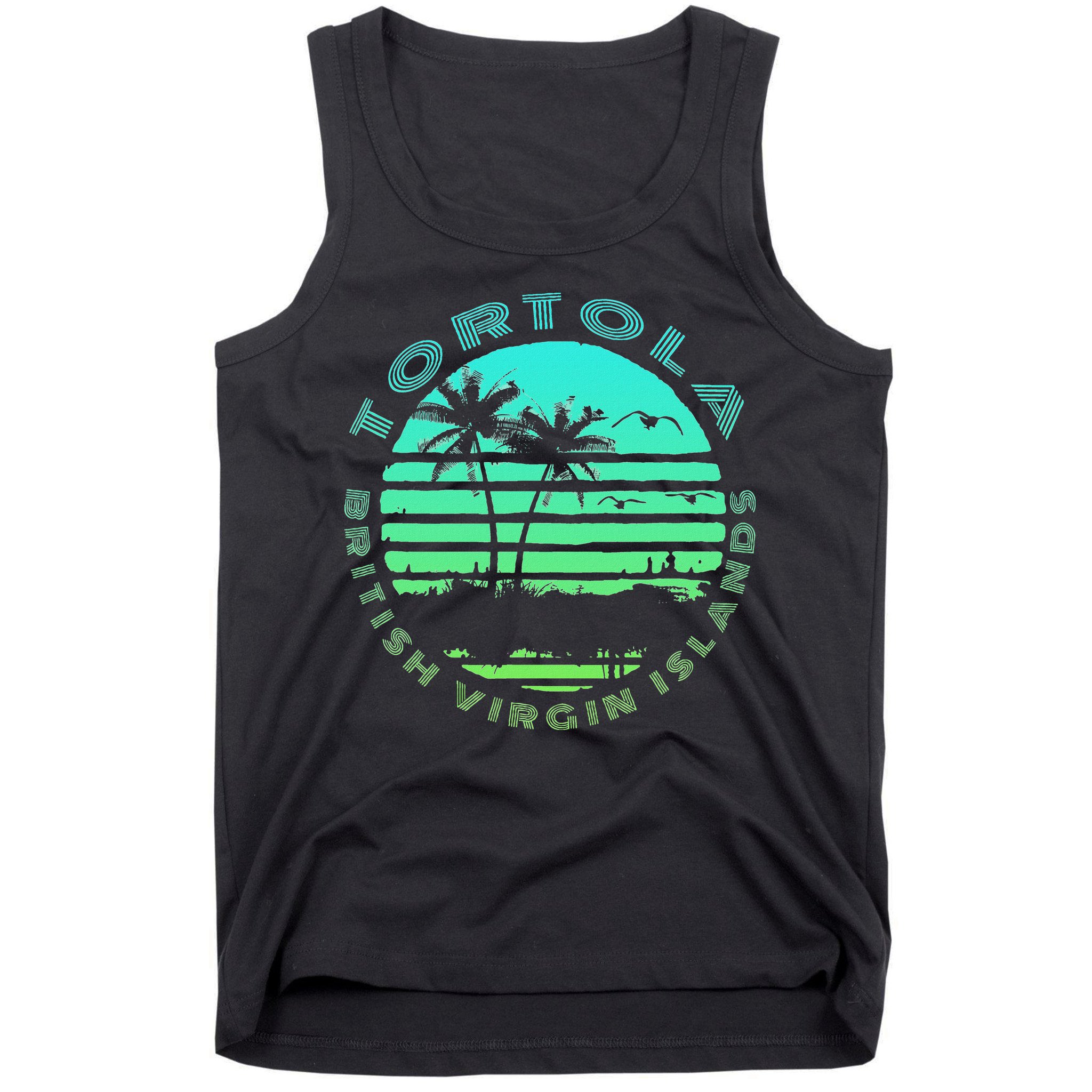 Bvi Tortola British Caribbean Island Souvenir Tank Top