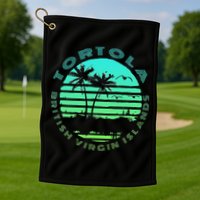 Bvi Tortola British Caribbean Island Souvenir Golf Towel