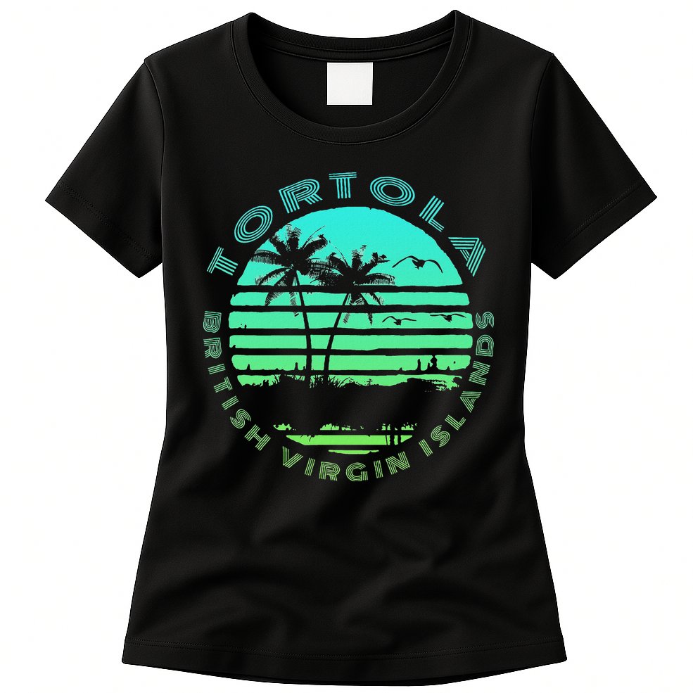Bvi Tortola British Caribbean Island Souvenir Womens T-Shirt
