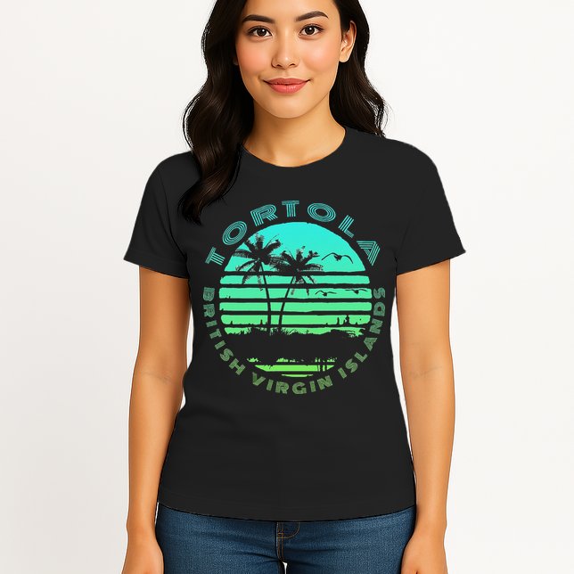 Bvi Tortola British Caribbean Island Souvenir Womens T-Shirt