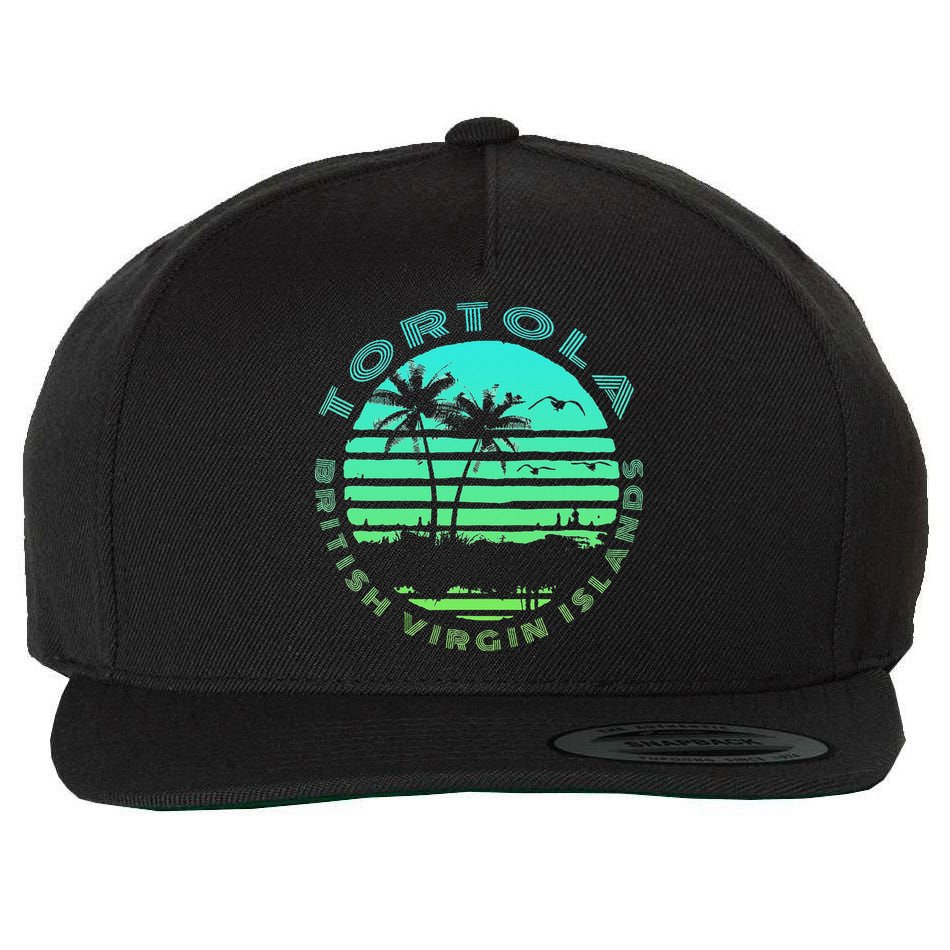 Bvi Tortola British Caribbean Island Souvenir Wool Snapback Cap