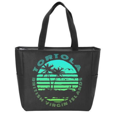 Bvi Tortola British Caribbean Island Souvenir Zip Tote Bag