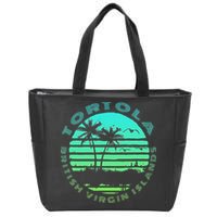 Bvi Tortola British Caribbean Island Souvenir Zip Tote Bag