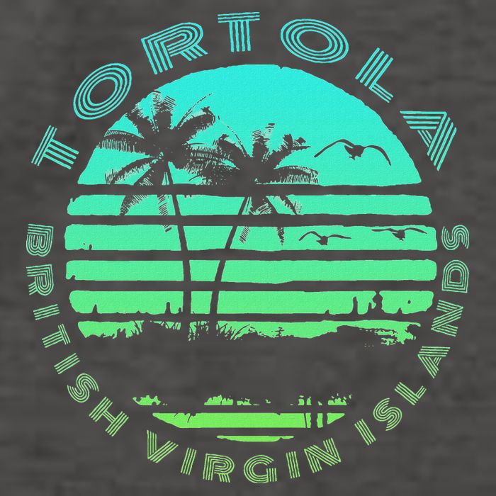 Bvi Tortola British Caribbean Island Souvenir Vector Backpack