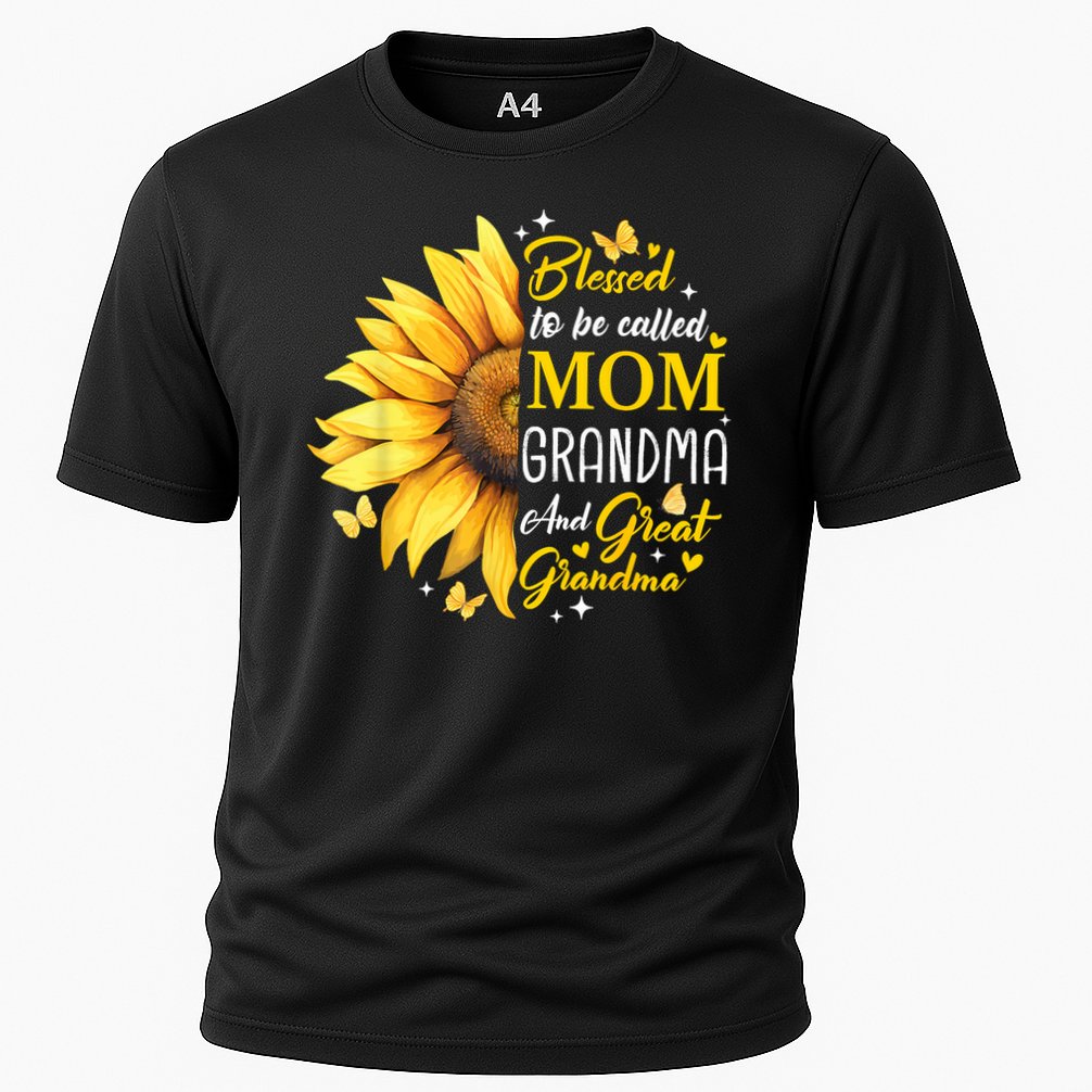 Blessed To Be Called Mom Grandma Great Grandma Mother's Day Cooling Performance Crew T-Shirt