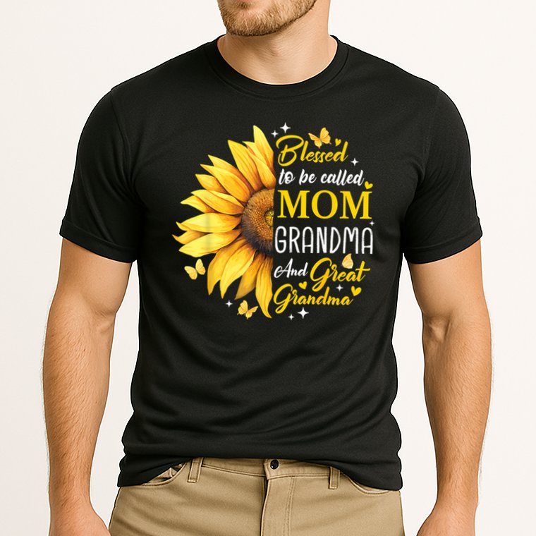 Blessed To Be Called Mom Grandma Great Grandma Mother's Day Cooling Performance Crew T-Shirt