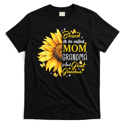 Blessed To Be Called Mom Grandma Great Grandma Mother's Day T-Shirt