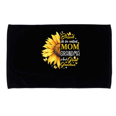 Blessed To Be Called Mom Grandma Great Grandma Mother's Day Microfiber Hand Towel