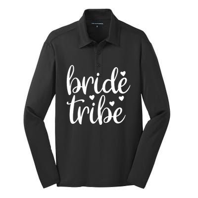 Bride Tribe Silk Touch Performance Long Sleeve Polo