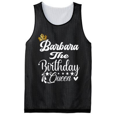 Barbara The Birthday Queen Happy Birthday For Women Mesh Reversible Basketball Jersey Tank