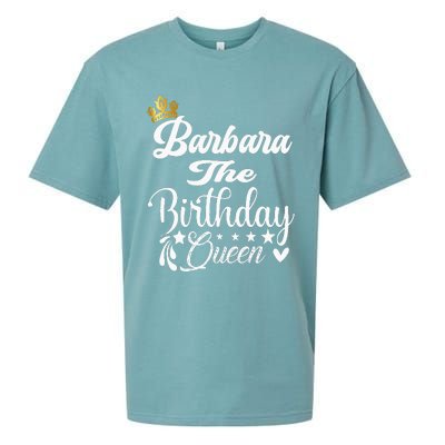 Barbara The Birthday Queen Happy Birthday For Women Sueded Cloud Jersey T-Shirt