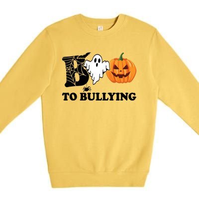 Boo To Bullying Ghost Anti Bully Unity Day Premium Crewneck Sweatshirt