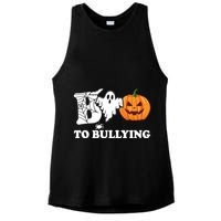 Boo To Bullying Ghost Anti Bully Unity Day Ladies PosiCharge Tri-Blend Wicking Tank